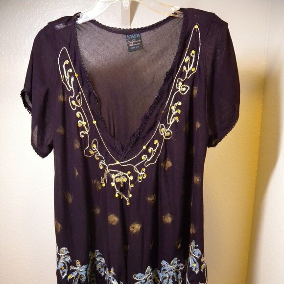 California Woman Boho Flowy Top - Picture 1 of 15